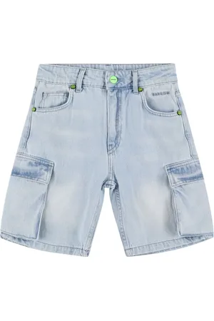 BARROW Shorts Cargo In Denim Di Cotone