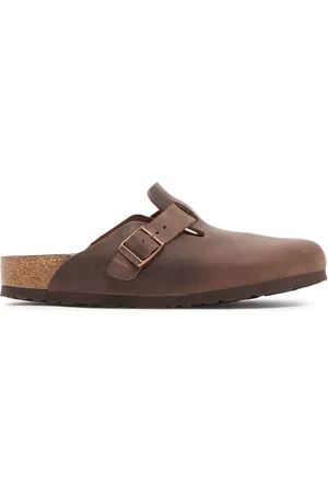 Birkenstock Mules Boston In Pelle Oliata