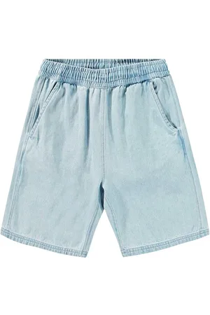 Molo Shorts In Denim Di Cotone