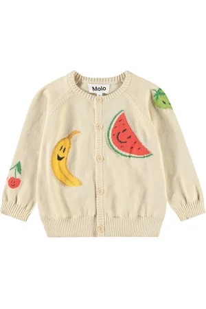 Molo Cardigan In Maglia Di Cotone Organico Jacquard