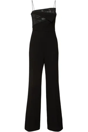 Roland Mouret Tuta In Cady Pesante Con Inserto A Diamante