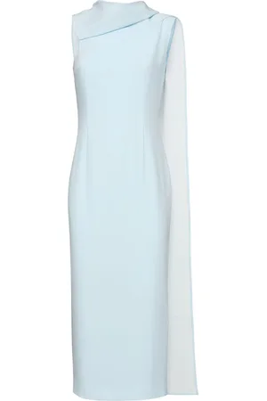 Roland Mouret Vestito Midi In Crepe Di Raso
