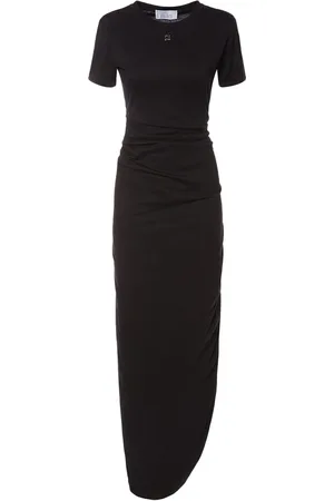 GIUSEPPE DI MORABITO Vestito Midi In Jersey Di Cotone / Logo