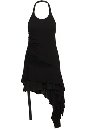 Helmut Lang Vestito Corto Wind In Misto Lyocell