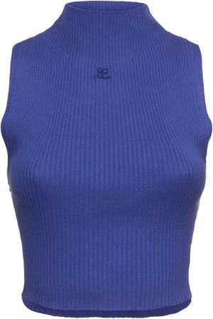 Courrèges Top In Cotone A Costine