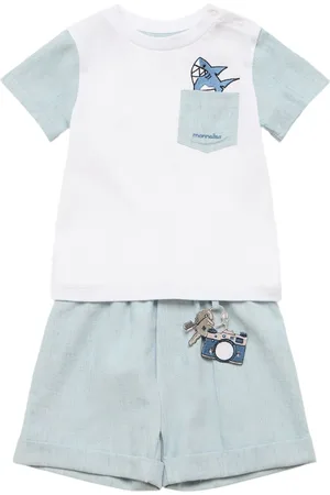 MONNALISA T-shirt E Shorts In Cotone