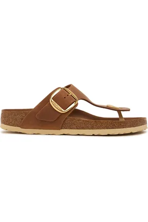 Birkenstock Sandali Gizeh Big Buckle In Pelle Oliata