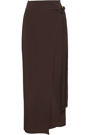 Max Mara Gonna Midi Pevera In Crepe