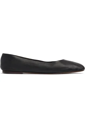 The Row Ballerine Quadrate In Pelle