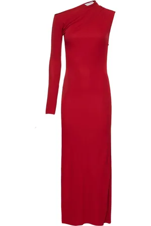 Courrèges Vestito Monospalla In Crepe Di Jersey