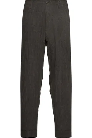 YOHJI YAMAMOTO Pantaloni Slim-fit In Lino