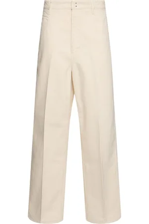 Carven Pantaloni Dritti In Cotone