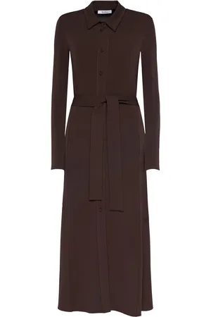 Max Mara Vestito Midi Tortona In Jersey Crepe