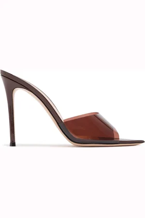 Gianvito Rossi Mules Elle In Plexi 105mm