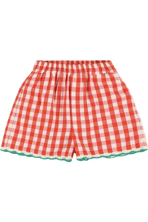 Stella McCartney Shorts In Crochet Di Cotone Check