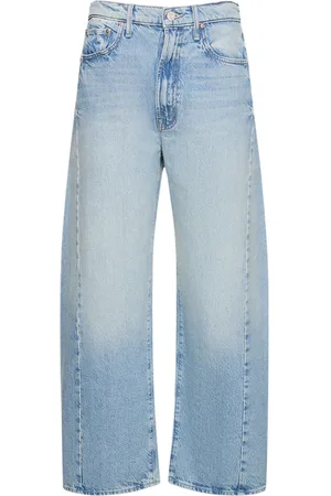 Mother Jeans The Half Pipe Ankle In Denim Di Cotone