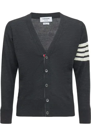 Thom Browne Cardigan 4-bar In Maglia Di Lana