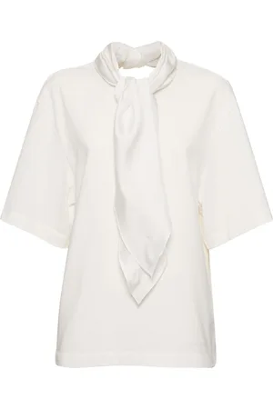 Carven T-shirt In Jersey Con Fiocco