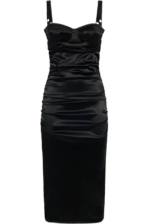 Dolce & Gabbana Vestito Midi In Raso Stretch