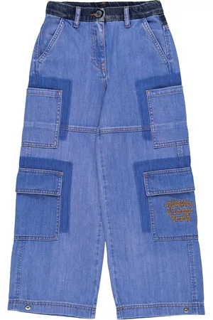 Philosophy Jeans Cargo In Denim Di Cotone Stretch