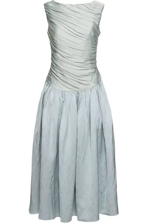 Abadía Vestito Ora Drappeggiato Senza Maniche
