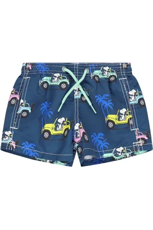 MC2 SAINT BARTH Shorts Mare In Nylon Stampa Snoopy