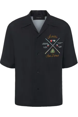 AMIRI Camicia Bowling Pool Cue In Viscosa Stampata