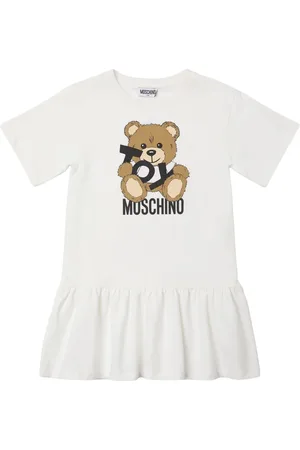 Moschino Vestito In Felpa Di Cotone Con Stampa