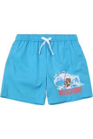 Moschino Shorts Mare In Nylon Stampato