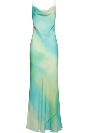 MVP Wardrobe Vestito Lungo Aurora In Seta Stampata