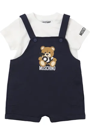 Moschino T-shirt E Salopette In Cotone