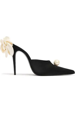 MAGDA BUTRYM Mules Flower In Raso 110mm