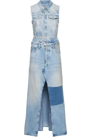 Maison Margiela Vestito Maxi In Denim Di Cotone
