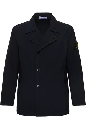 Stone Island Double Breasted Peacoat