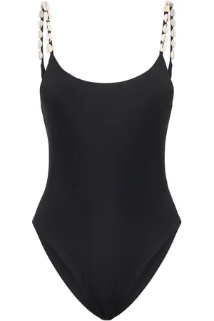 Sara Cristina Costume Intero Sand In Lycra Con Perle