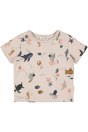Liewood T-shirt In Jersey Di Cotone Con Stampa Sea