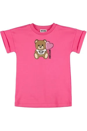 Moschino Vestito In Felpa Di Cotone Con Stampa