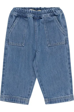 The New Society Pantaloni In Denim Di Cotone