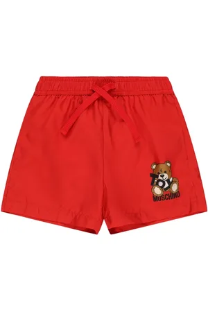 Moschino Shorts In Felpa Di Cotone Con Stampa
