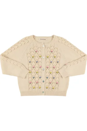 The New Society Cardigan In Maglia Di Cotone Organico