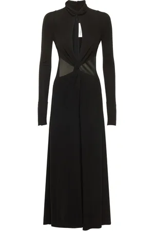 Victoria Beckham Vestito Midi Twist In Jersey Di Viscosa