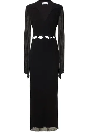 Mach & Mach Vestito Midi In Viscosa Stretch