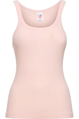 RE/DONE Tank Top In Cotone A Costine