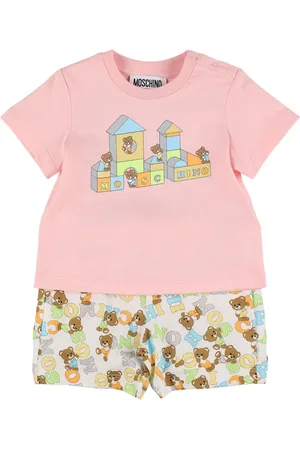 Moschino T-shirt E Shorts In Cotone Stretch