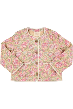 Louise Misha Giacca In Cotone Stampa Floreale Imbottito