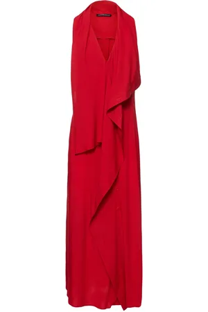 YOHJI YAMAMOTO Vestito Midi Sartoriale Senza Maniche