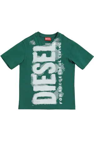 Diesel T-shirt In Jersey Di Cotone Con Logo