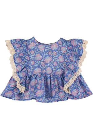 Louise Misha Camicia In Gauze Di Cotone Stampato