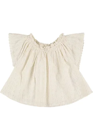 Louise Misha Camicia In Gauze Di Misto Cotone Con Ricami