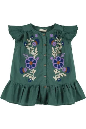 Louise Misha Vestito In Cotone Con Ricami